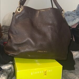Gianni Bini Dark Brown Hobo Bag